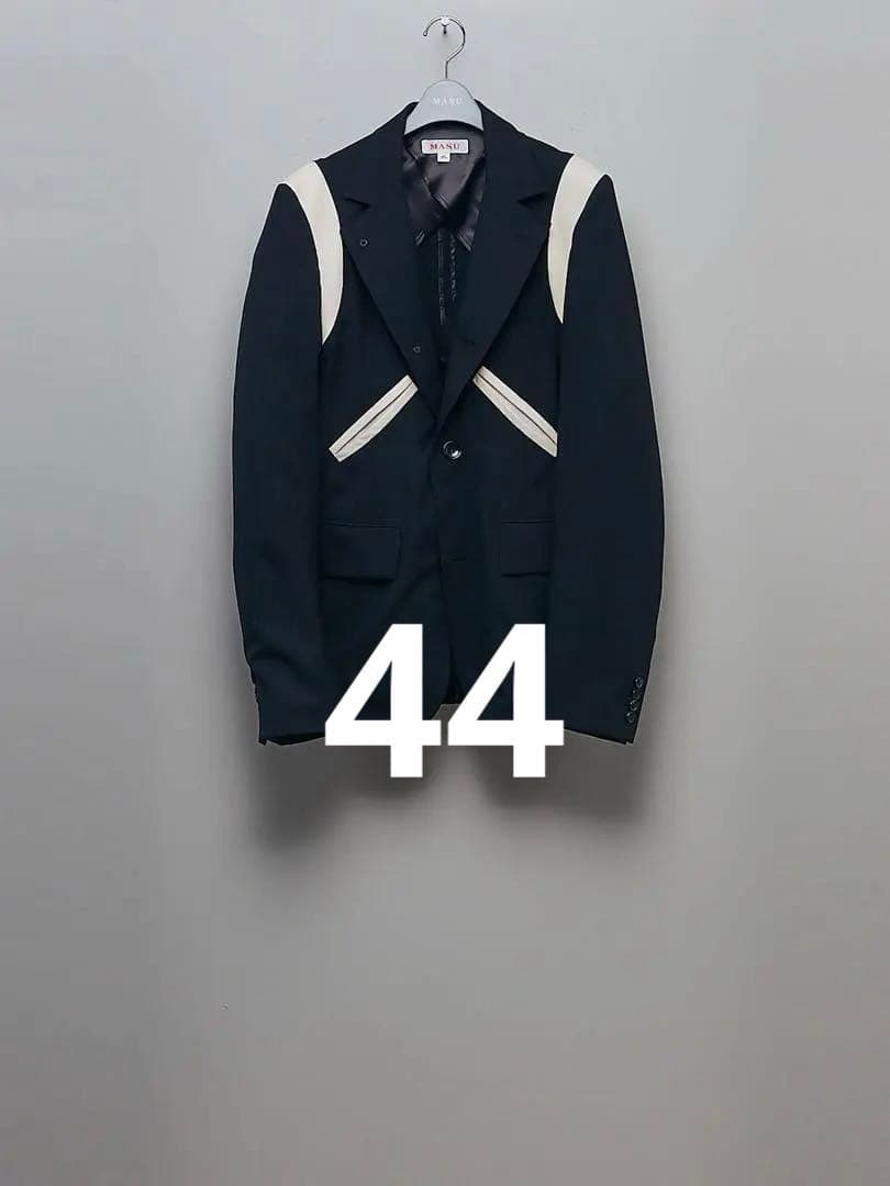 ジャケット・アウター MASU FUTURE LAYERED JACKET 44 BLACK