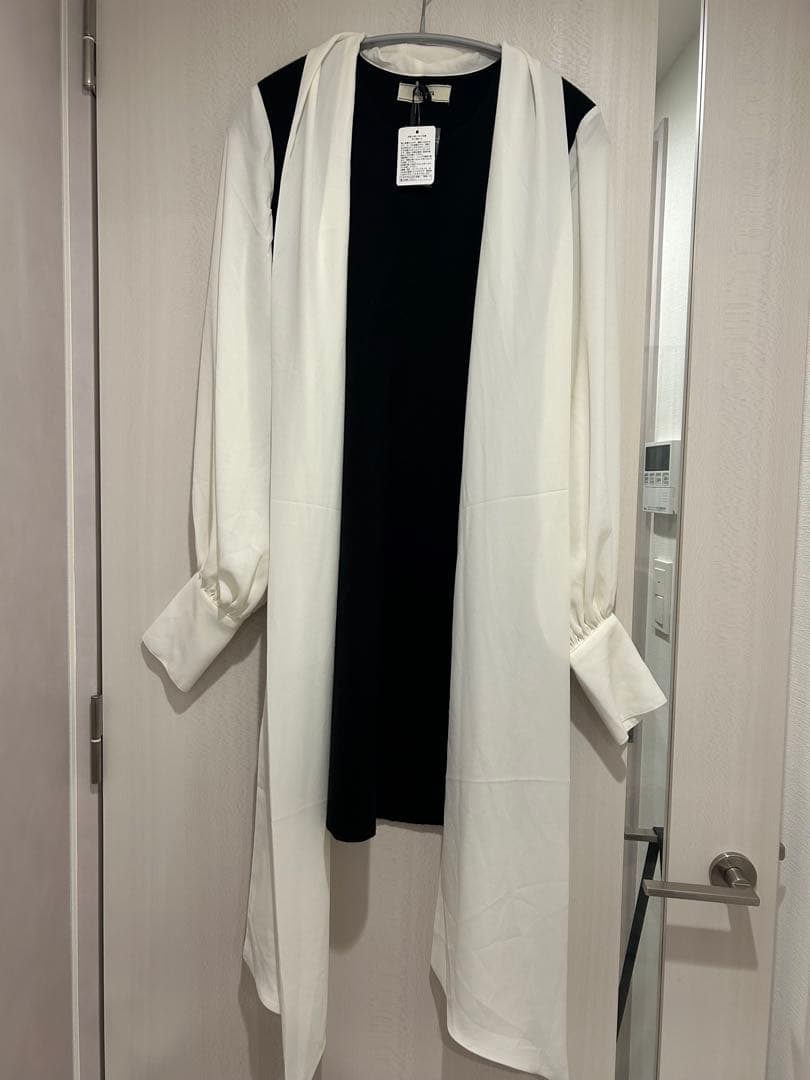 poláura ポローラ　リボン付きシャツワンピース　完売品　新品未使用タグ付き