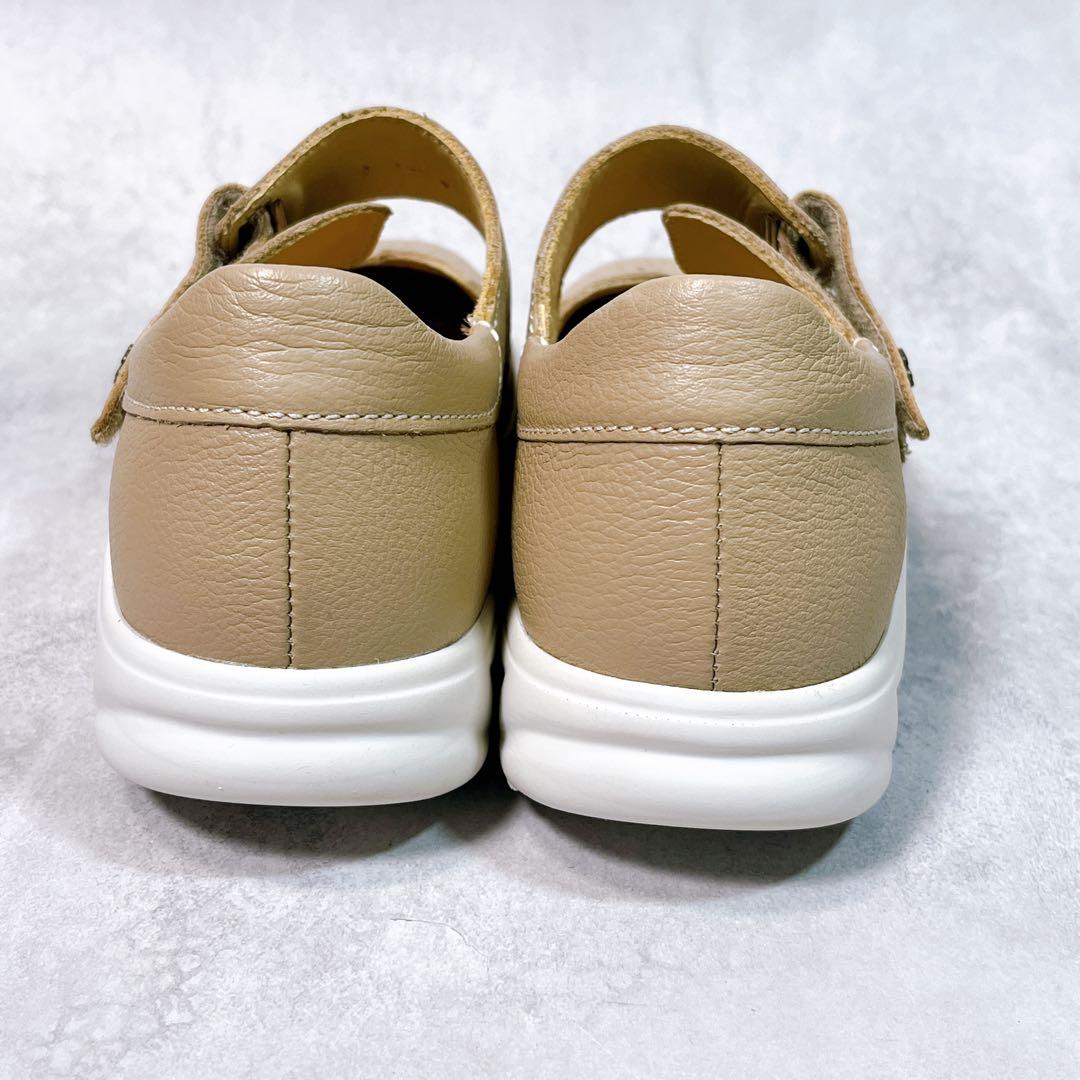 極美品【フィンコンフォート】ハドソン 4 ストラップ　レザー　ローリングソール