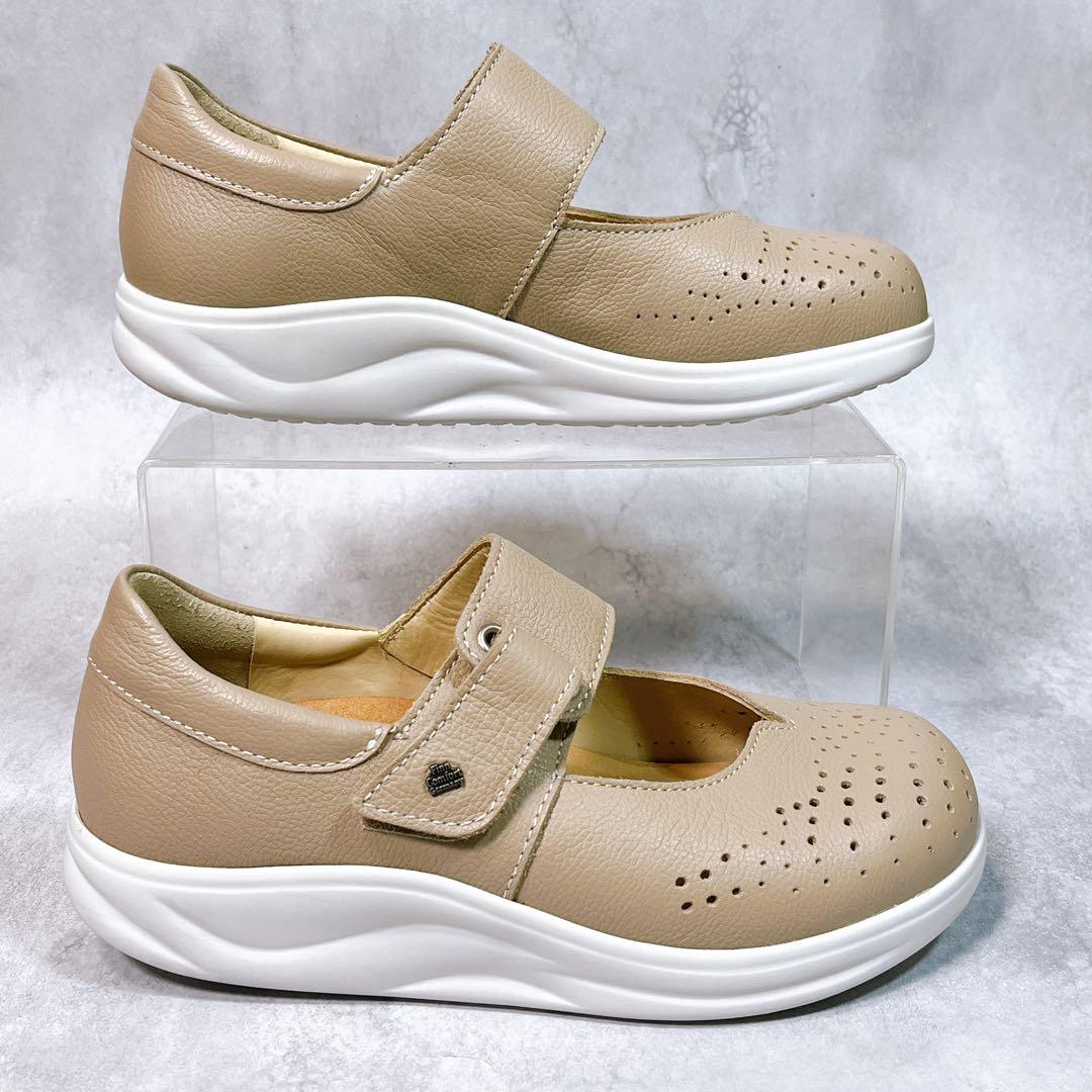 極美品【フィンコンフォート】ハドソン 4 ストラップ　レザー　ローリングソール