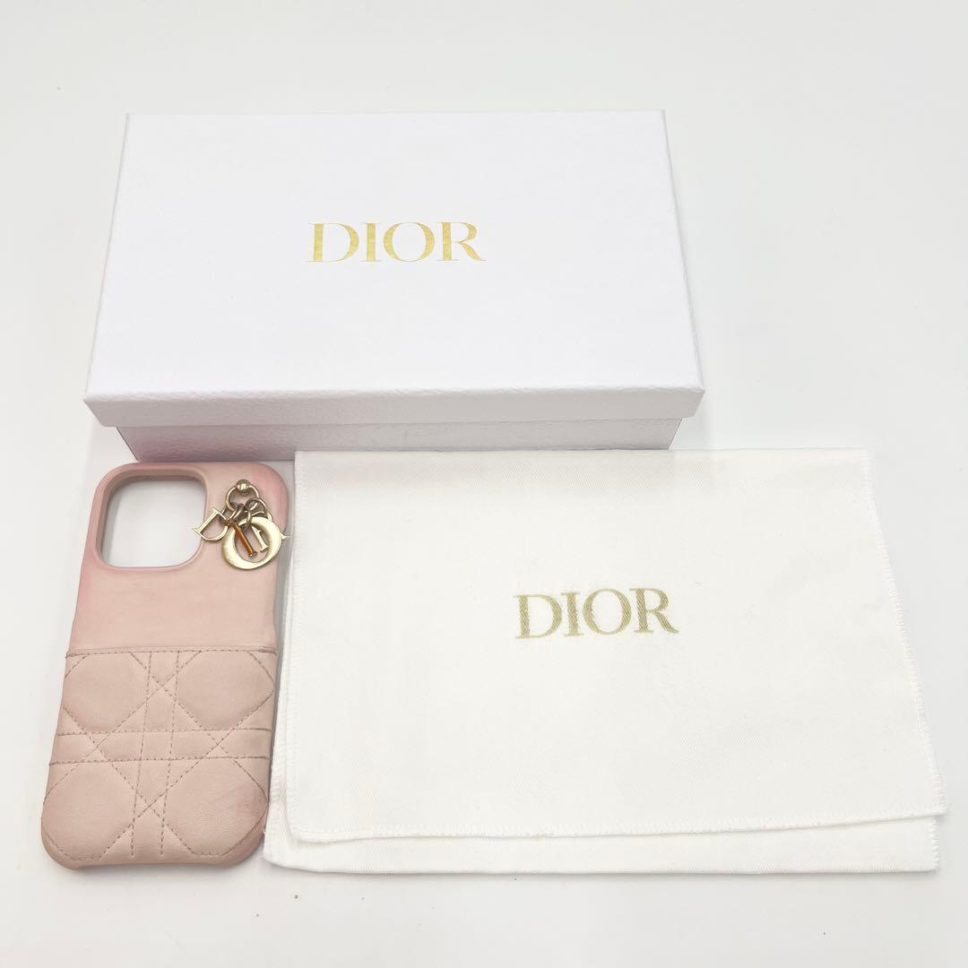 【現行品】ディオール iPhoneケース 16 Pro カナージュ ピンク