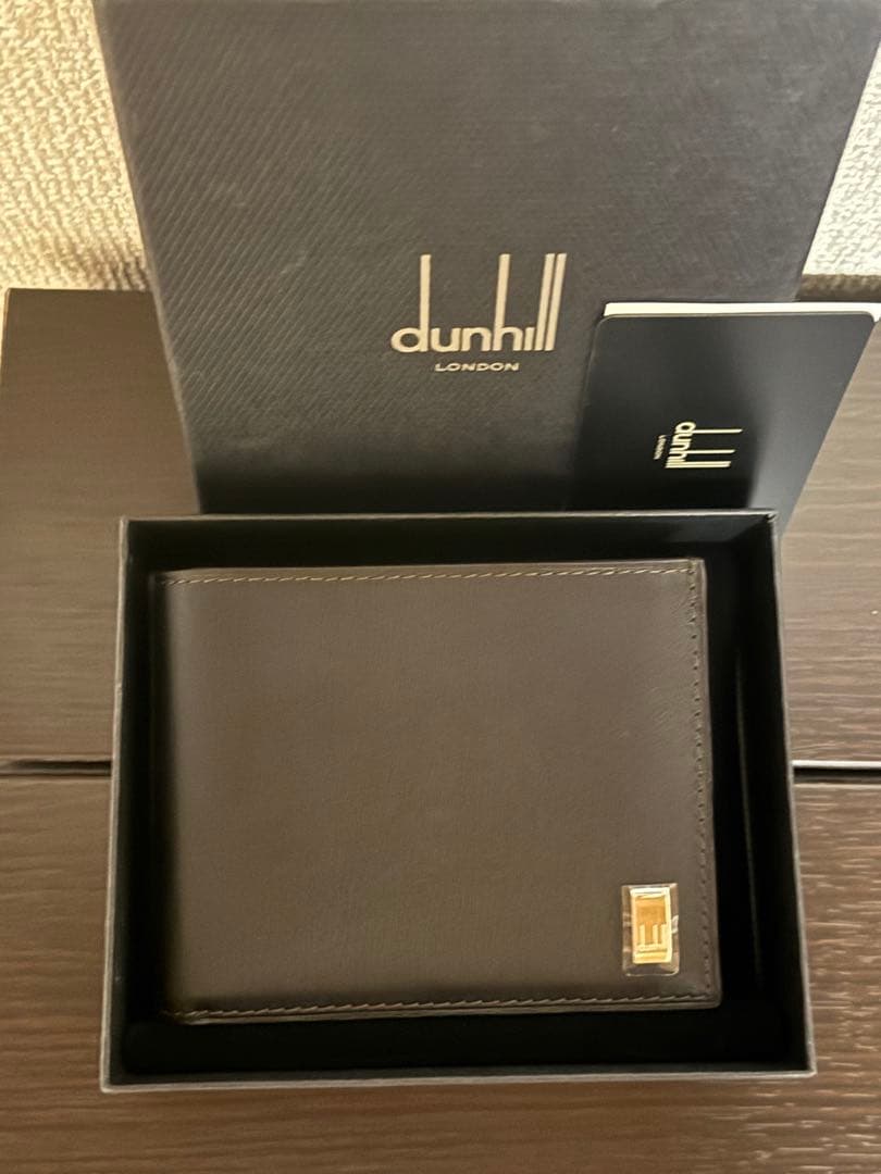 新品未使用　dunhill 二つ折り財布 ブラウンブラック