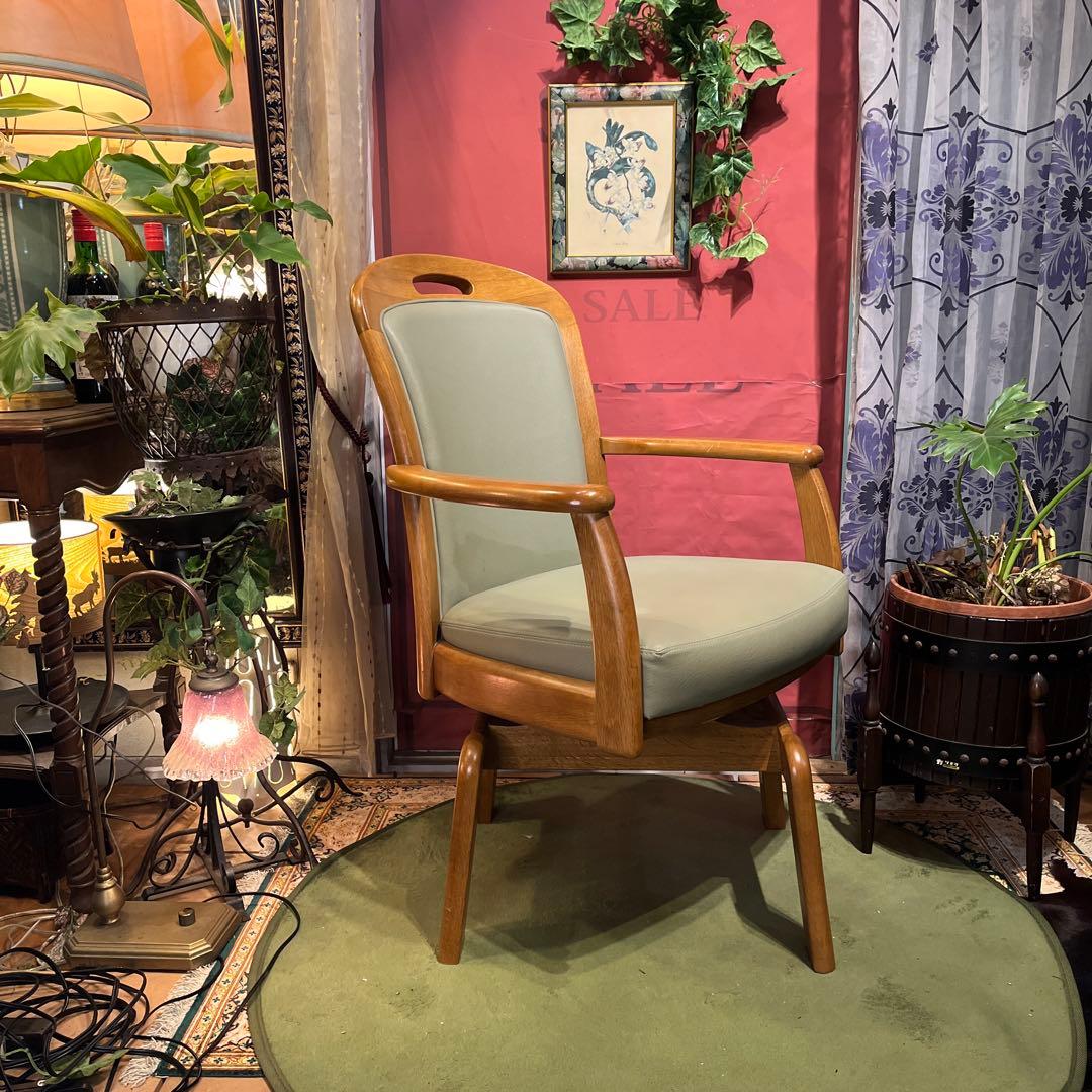 L 1 近年モデル　浜本工芸 ロイヤル　３６０度回転　アームチェア