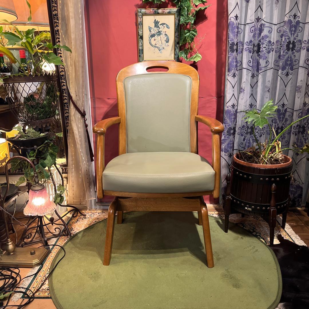 L 1 近年モデル　浜本工芸 ロイヤル　３６０度回転　アームチェア