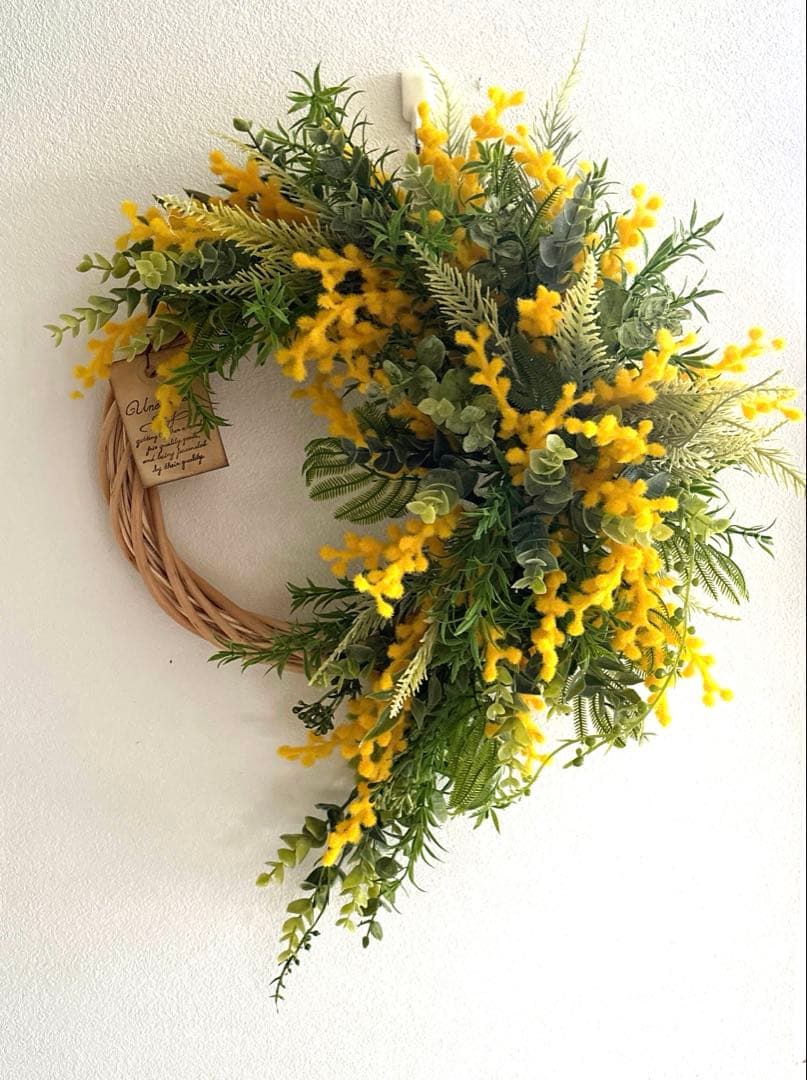 ＊Minnie☺︎　フラワーリース＊　特大　春のピンクのナチュラルリース