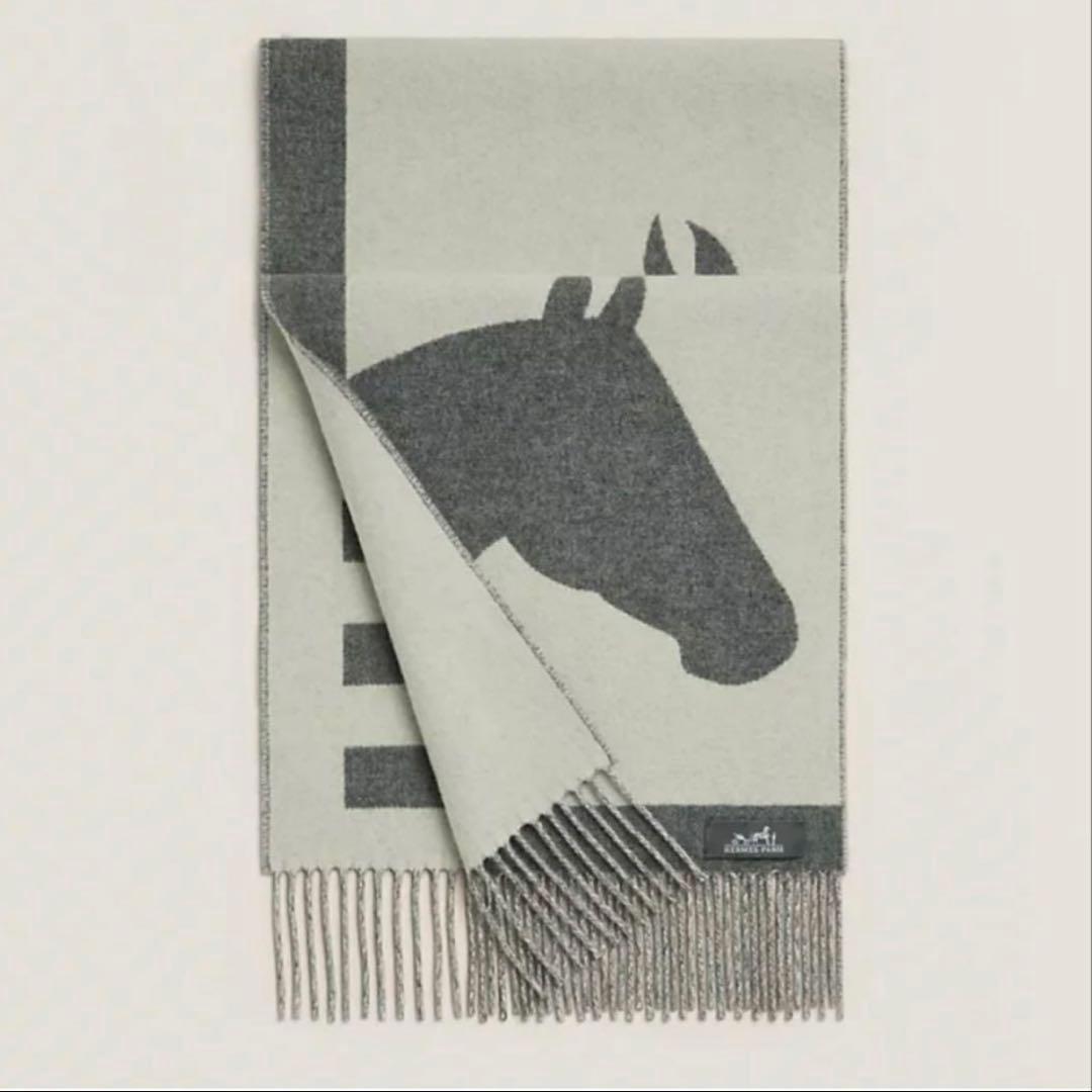 新品、エルメス、マフラー、エルメスラブストーリー