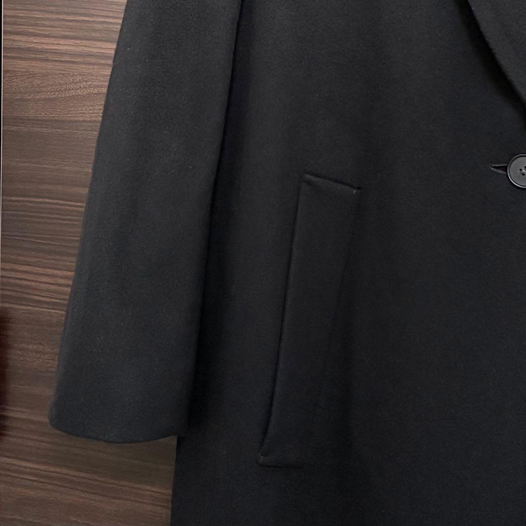 iCB ロングコート ウール チェスターコート 44 黒