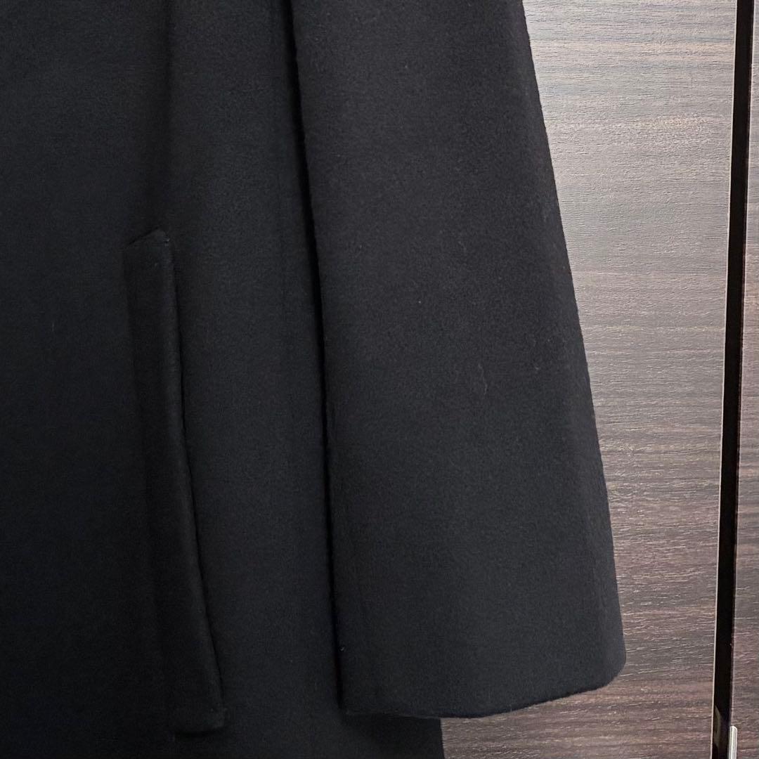 iCB ロングコート ウール チェスターコート 44 黒