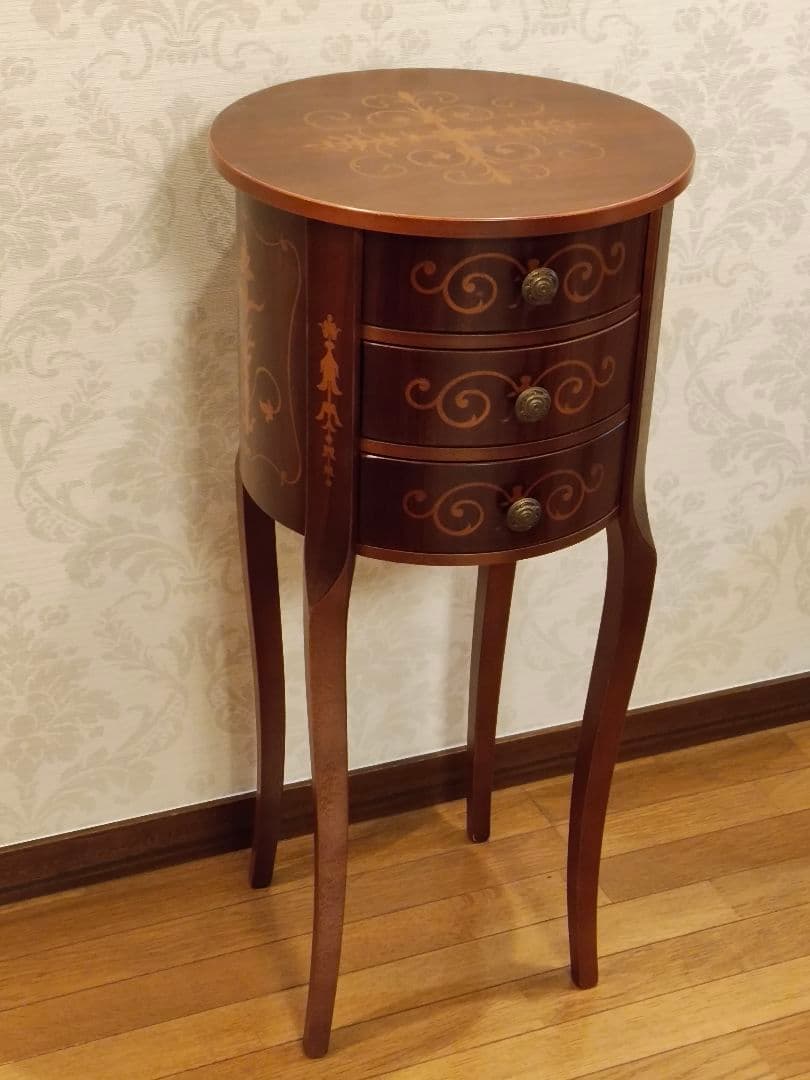 象嵌ベッドサイドテーブル②