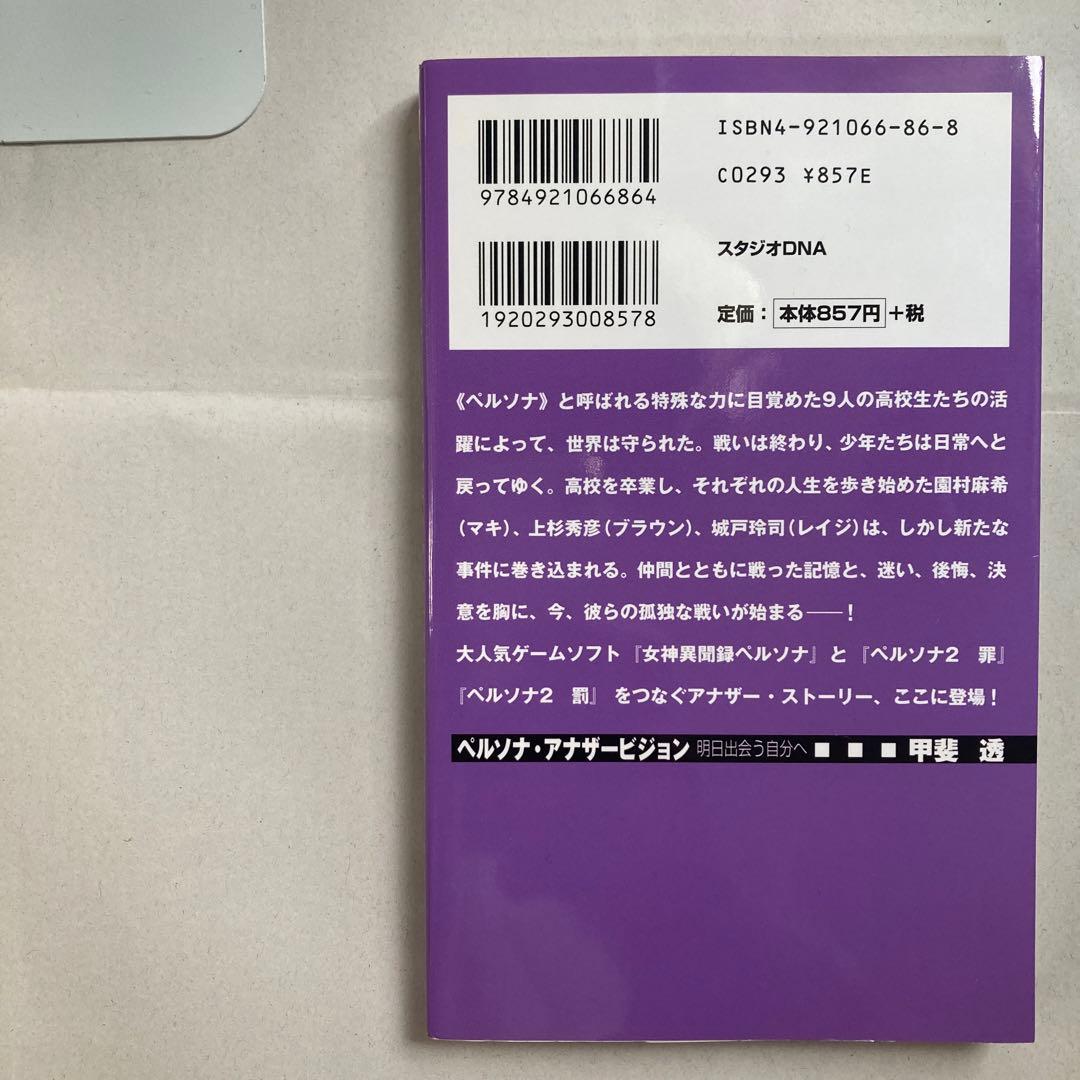 ペルソナ・アナザービジョン 明日出会う自分へ　DNAノベルス新書　小説　匿名配送