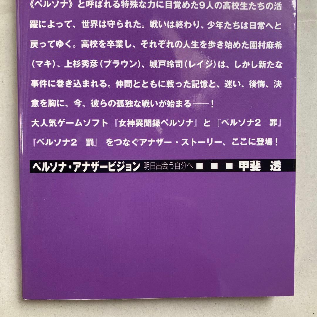 ペルソナ・アナザービジョン 明日出会う自分へ　DNAノベルス新書　小説　匿名配送