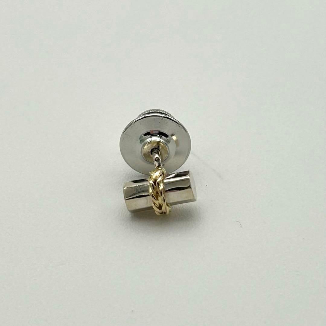 ★ティファニー★ タイタック カフリンクス 円柱型 K18 SV925 箱付き.