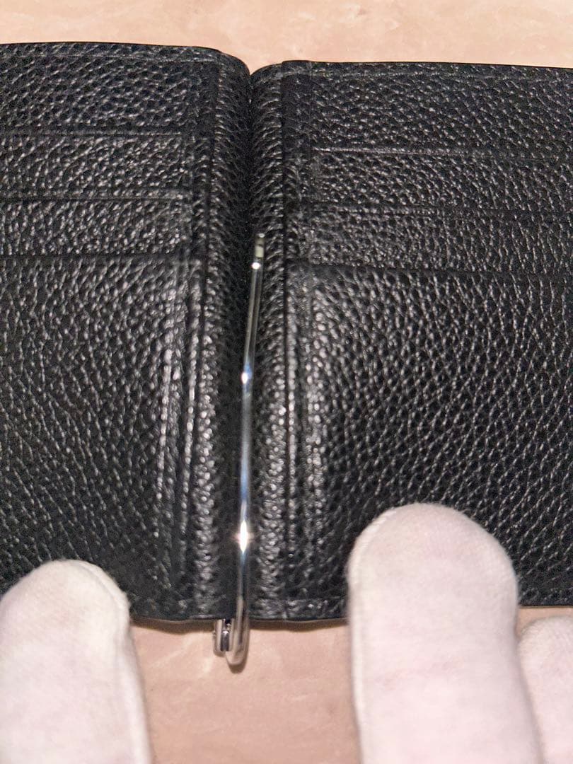 PRADA ブラック マネークリップ付きカードケース