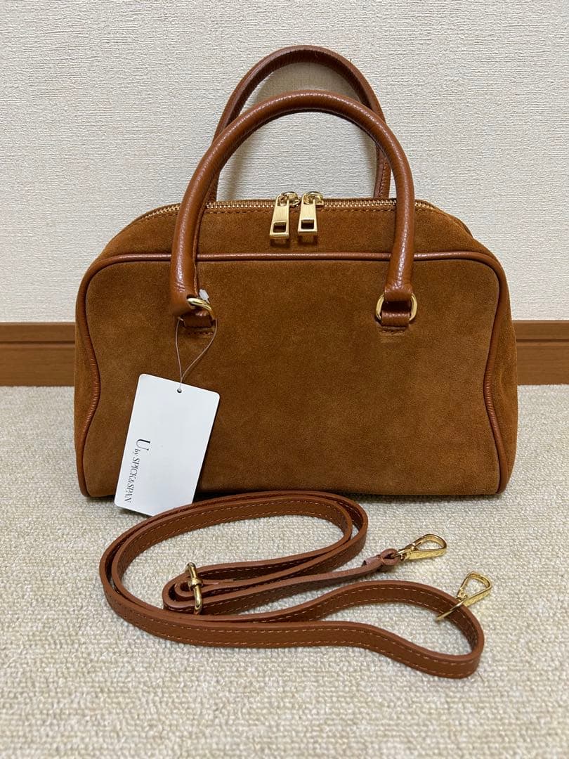 AULENTTI オウレンティ スエードボストンバッグ　スピックアンドスパン