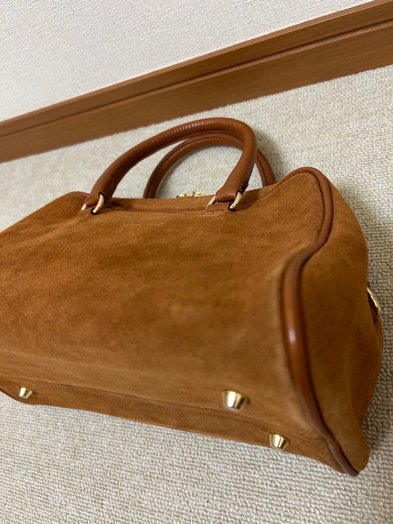 AULENTTI オウレンティ スエードボストンバッグ　スピックアンドスパン