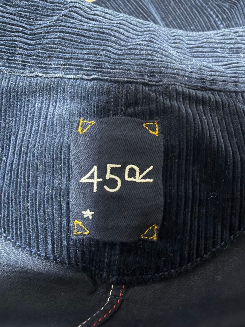 45rpmレディース コーデュロイジャケット　ネイビー　サイズ1