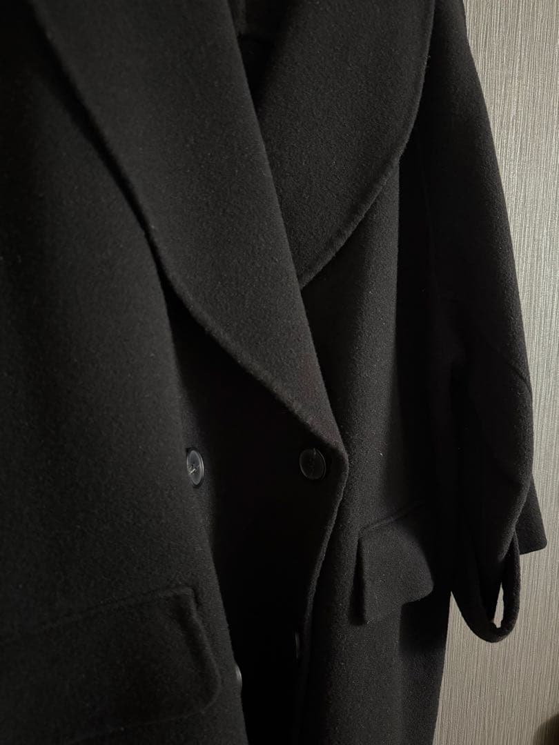 Mila Owen ミラオーウェン 接結ハーフ丈Aラインコート ブラック