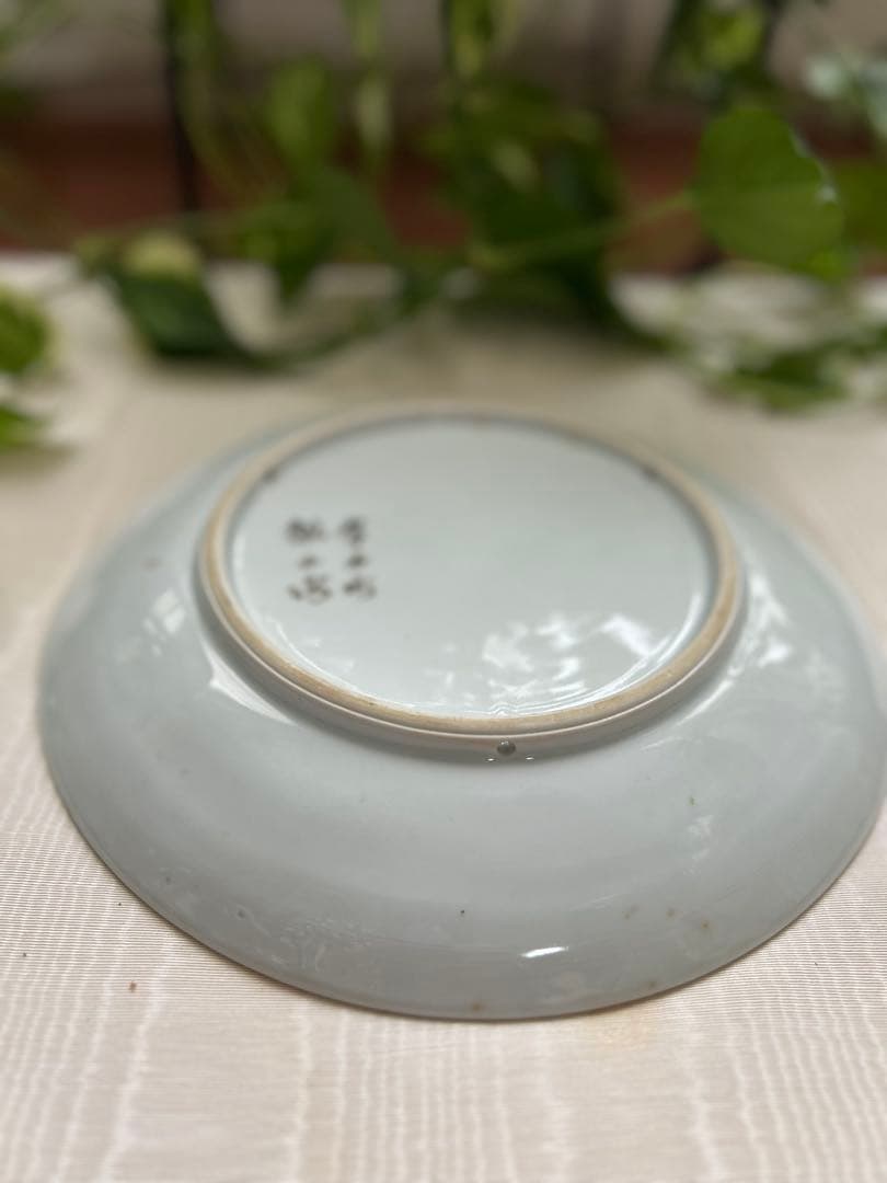 鳥と花のデザイン 陶磁器皿