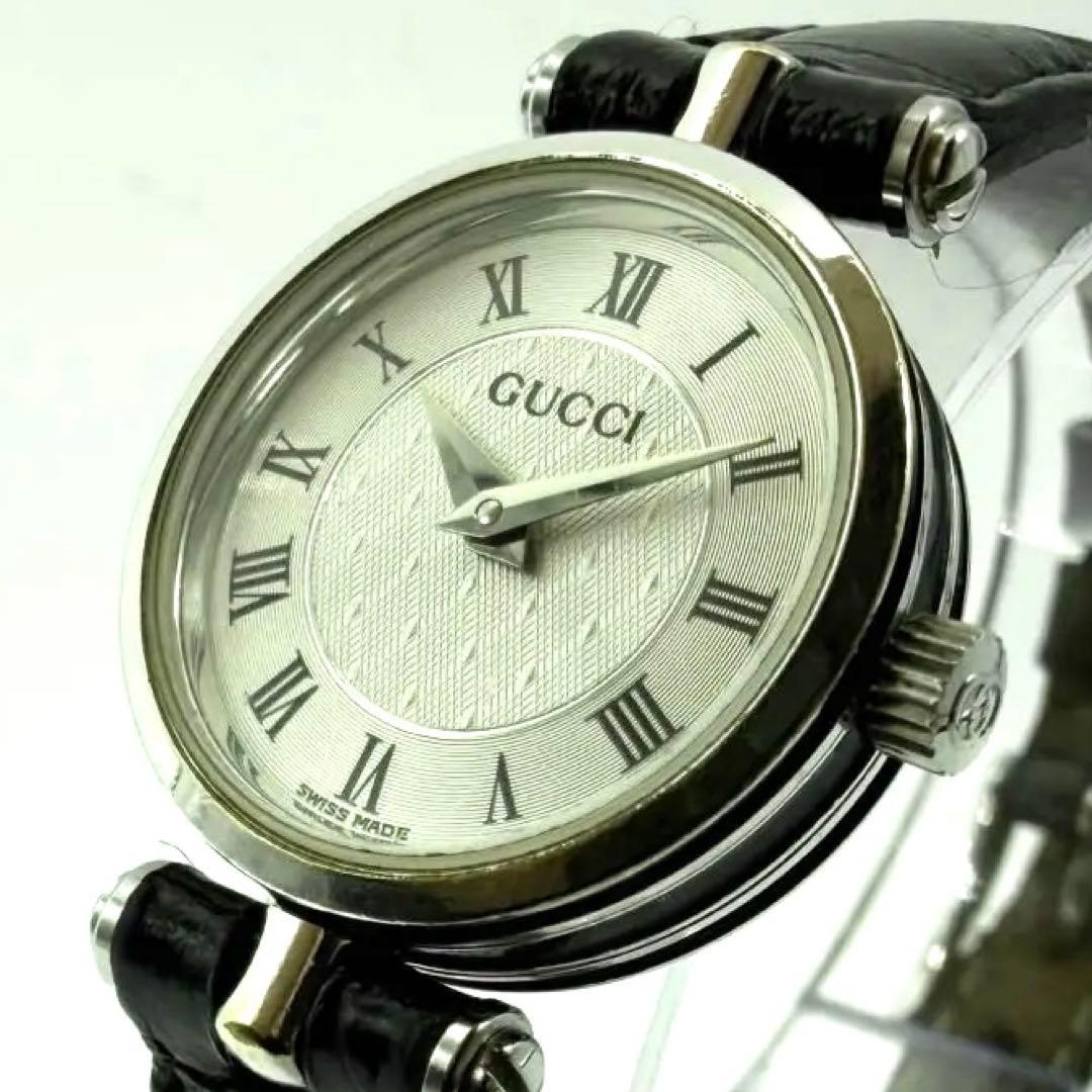 【稼働/純正】グッチ 2040L 腕時計 サイドシェリー ローマン レディース