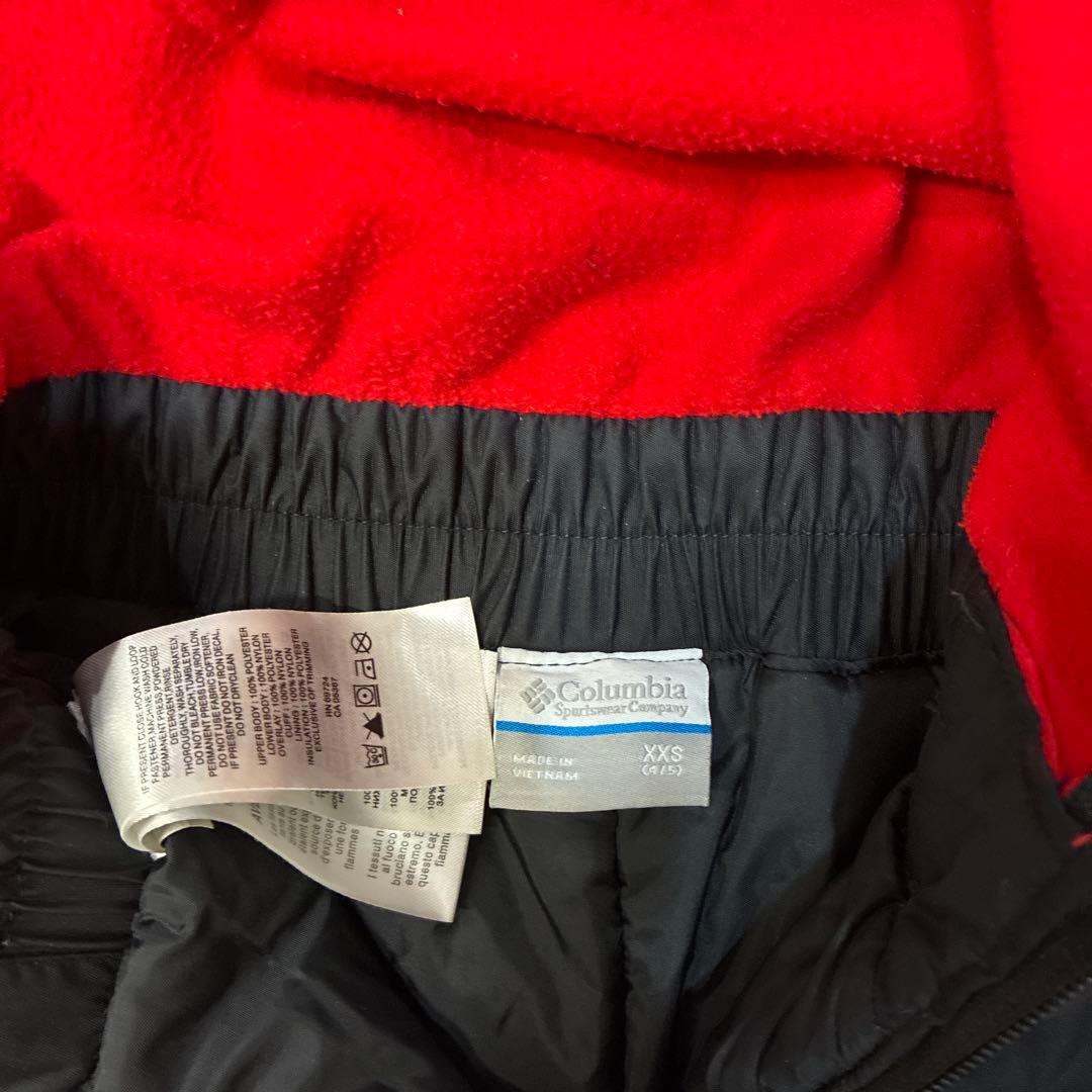 Columbia 子供用スキーウェア XXS 赤黒