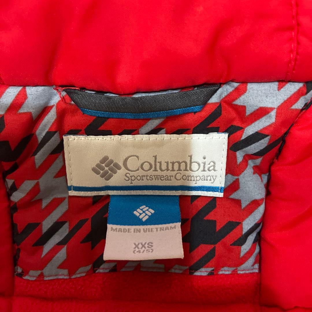 Columbia 子供用スキーウェア XXS 赤黒
