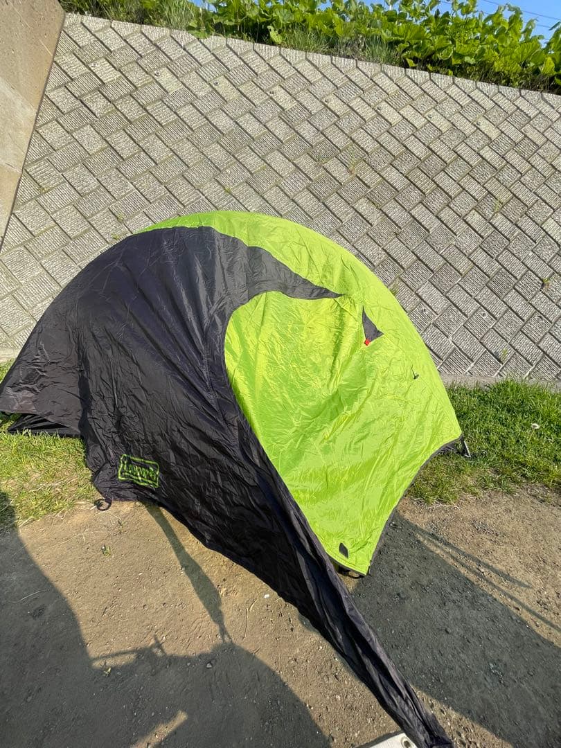 Compact Touring Tent ST 黒と緑