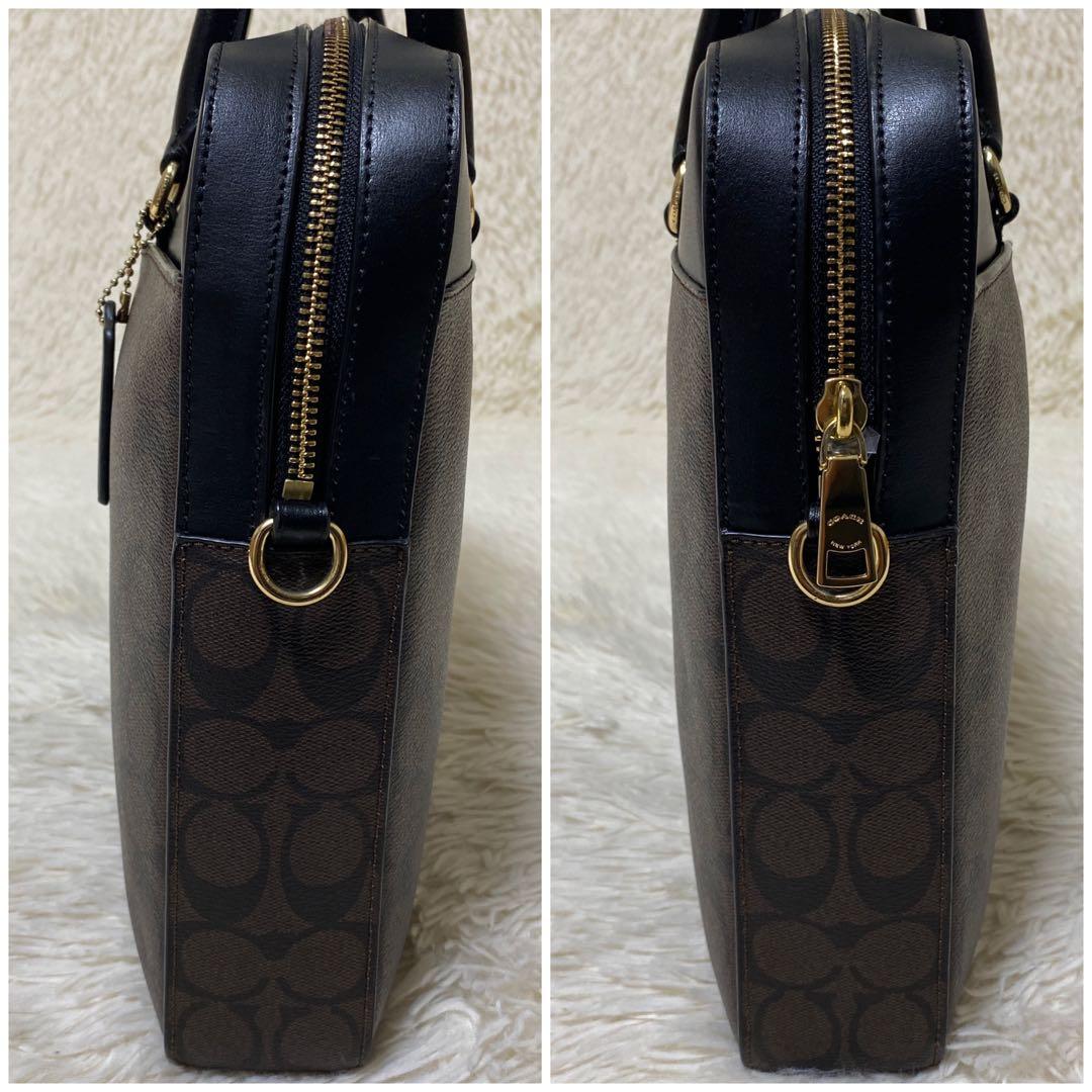 コーチ COACH シグネチャー ハンドバッグ A4可　ビジネスバッグ男女兼用