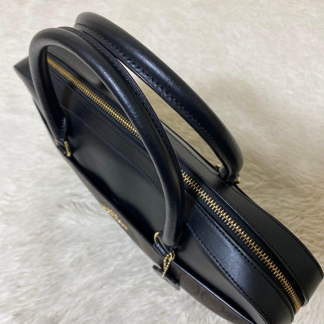 コーチ COACH シグネチャー ハンドバッグ A4可　ビジネスバッグ男女兼用