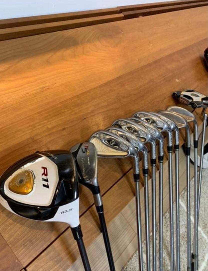 ゴルフセット　メンズ　adidas、TaylorMade ゴルフバッグ付き