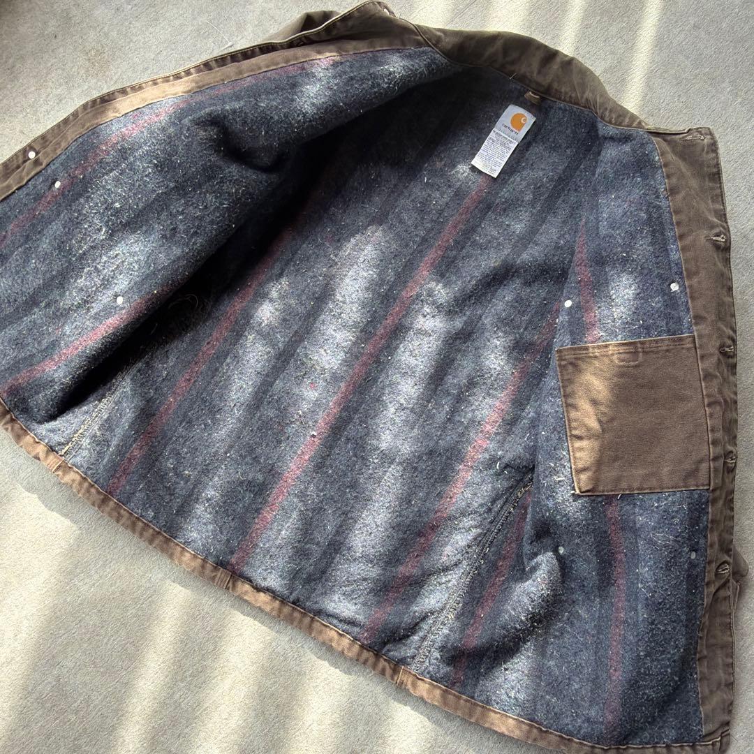 Carhartt ミシガンチョアコート USA製 ブラウングレー