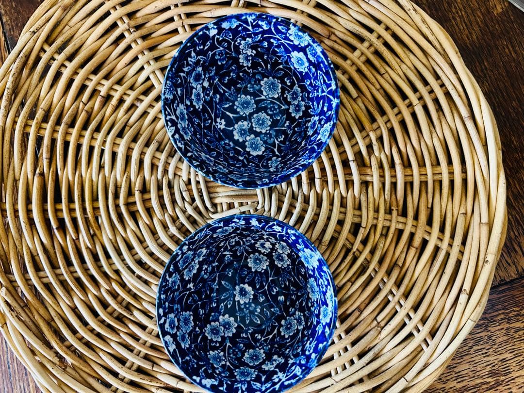 BURLEIGH CALICO/シュガーボウル S /バーレイ ブルーキャリコ