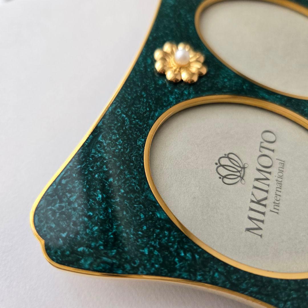 d*i様 【美品】MIKIMOTO クリスタルラッカー フォトフレーム グリーン