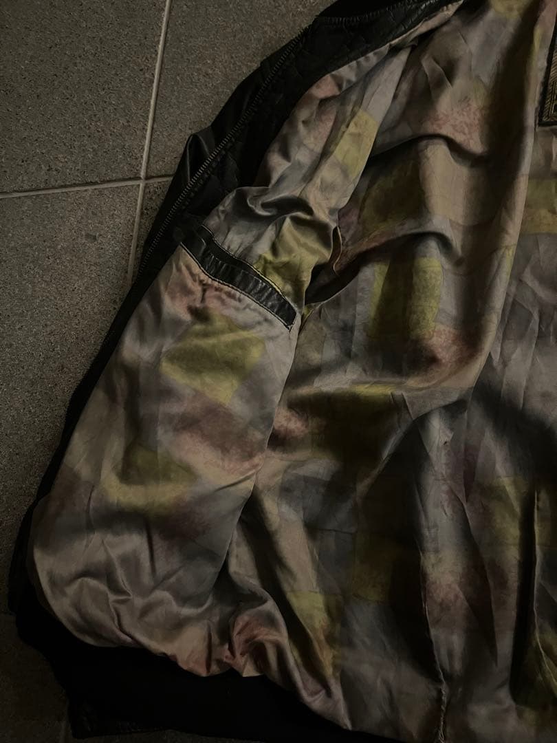 vintage ma-1 フライトジャケット　レザー