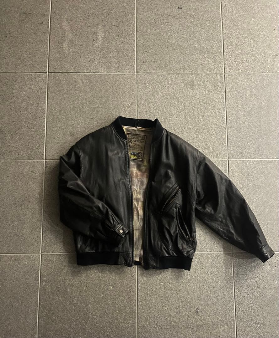 vintage ma-1 フライトジャケット　レザー