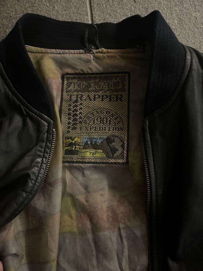 vintage ma-1 フライトジャケット　レザー