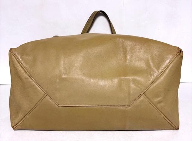 希少✨セリーヌ ホリゾンタルカバ 旧ロゴ トートバッグ レザー ベージュ 大容量