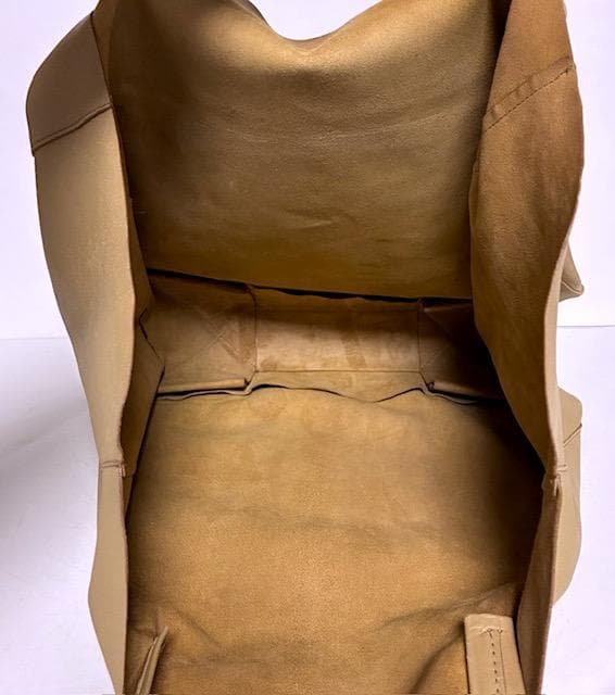 希少✨セリーヌ ホリゾンタルカバ 旧ロゴ トートバッグ レザー ベージュ 大容量