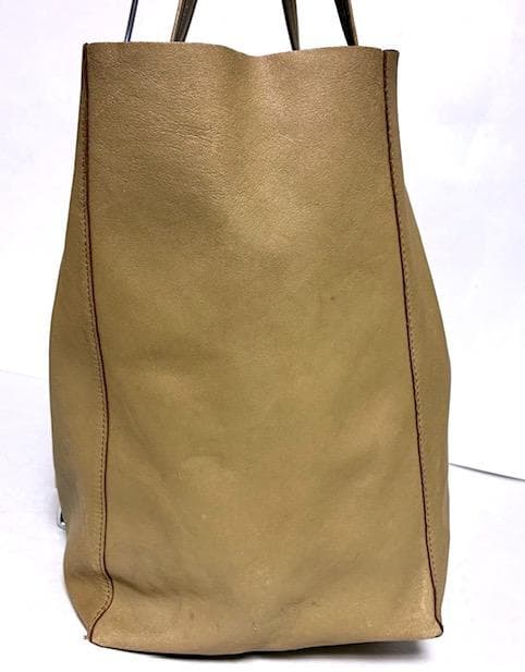 希少✨セリーヌ ホリゾンタルカバ 旧ロゴ トートバッグ レザー ベージュ 大容量