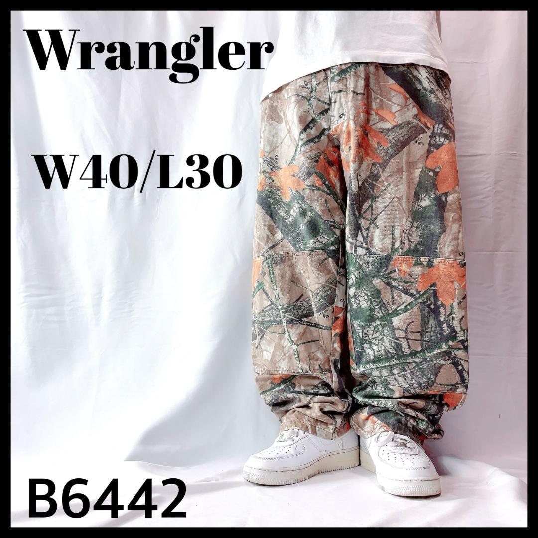 極太 バギー ラングラー 迷彩 リアルツリーカモ デニムパンツ W40 L30