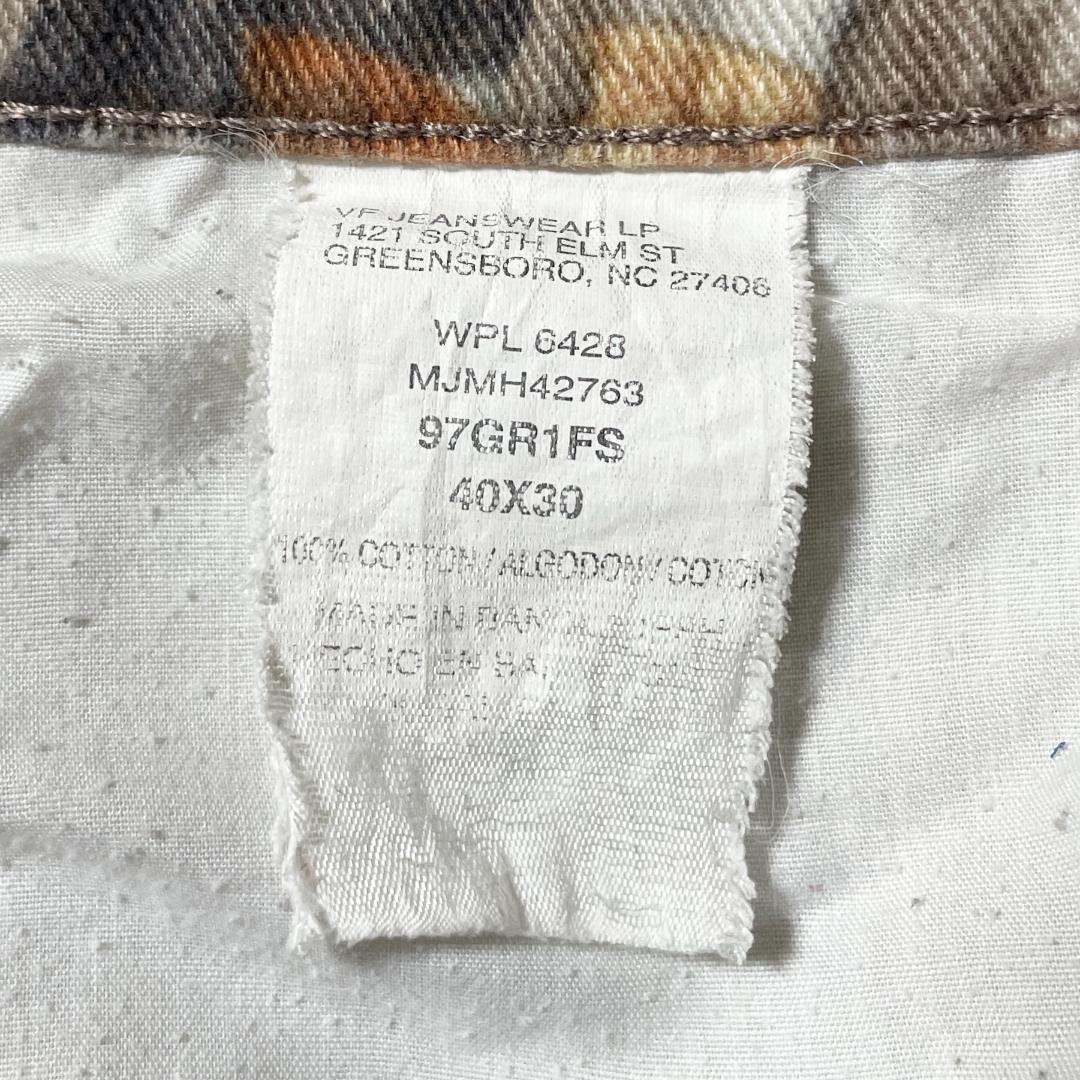 極太 バギー ラングラー 迷彩 リアルツリーカモ デニムパンツ W40 L30