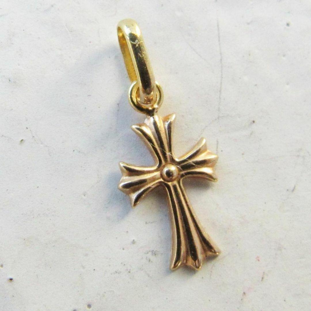 K18 クロス 18K ネックレス トップ 刻印 18金 18KYG