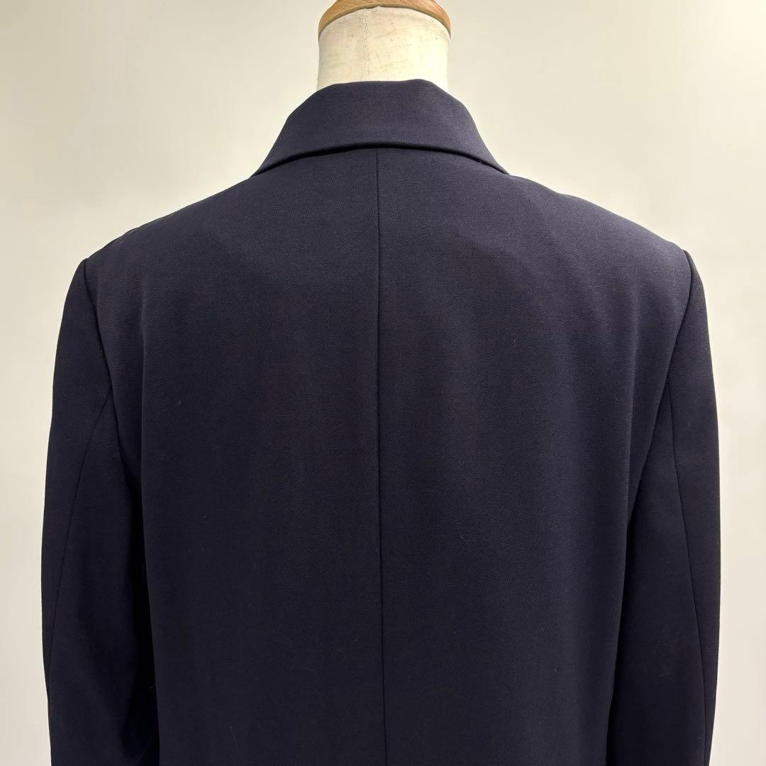 未使用プラステPLST　レディース　ウールブレンドダブルジャケット　L　ネイビー