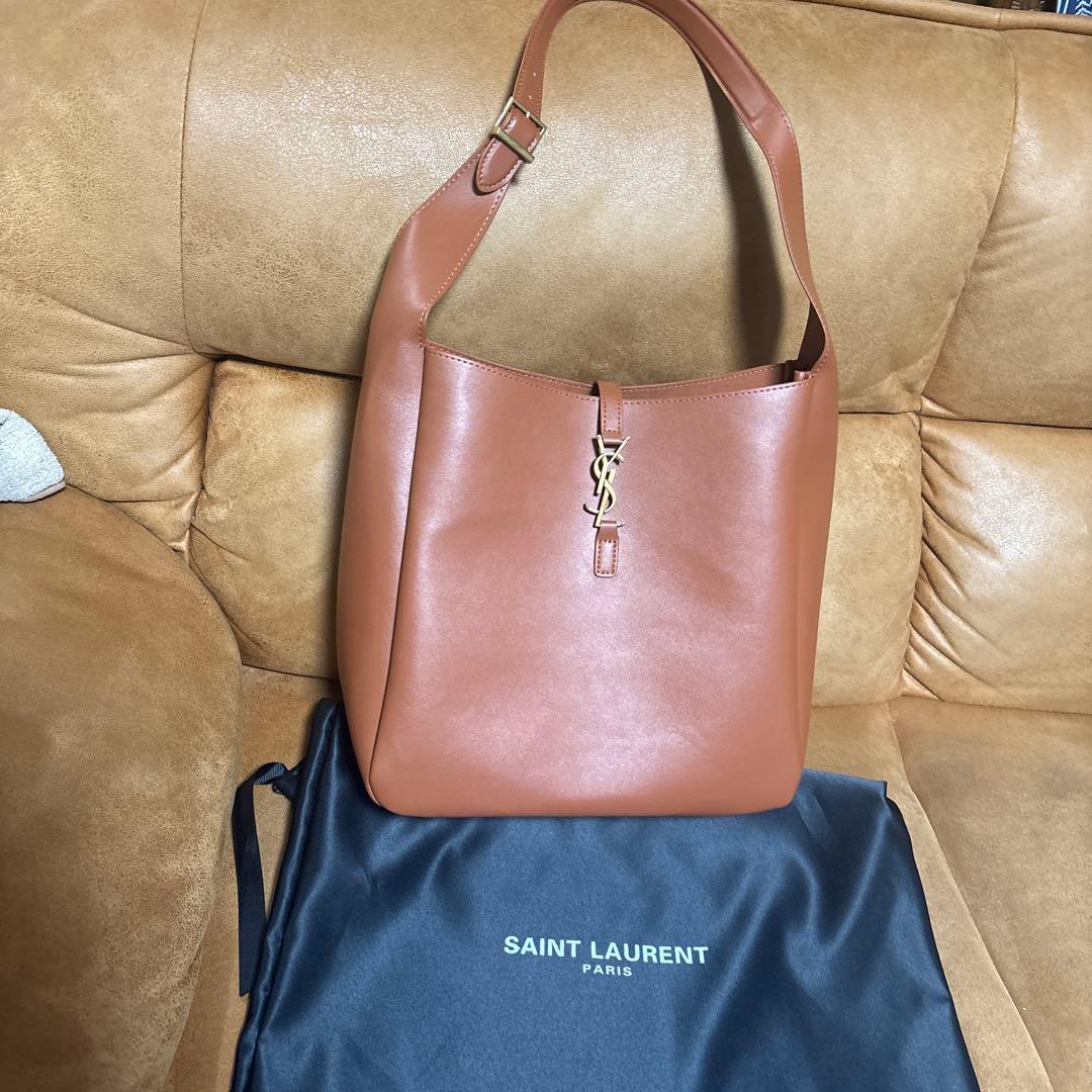 SAINT LAURENT ブラウンショルダーバッグ並行輸入品