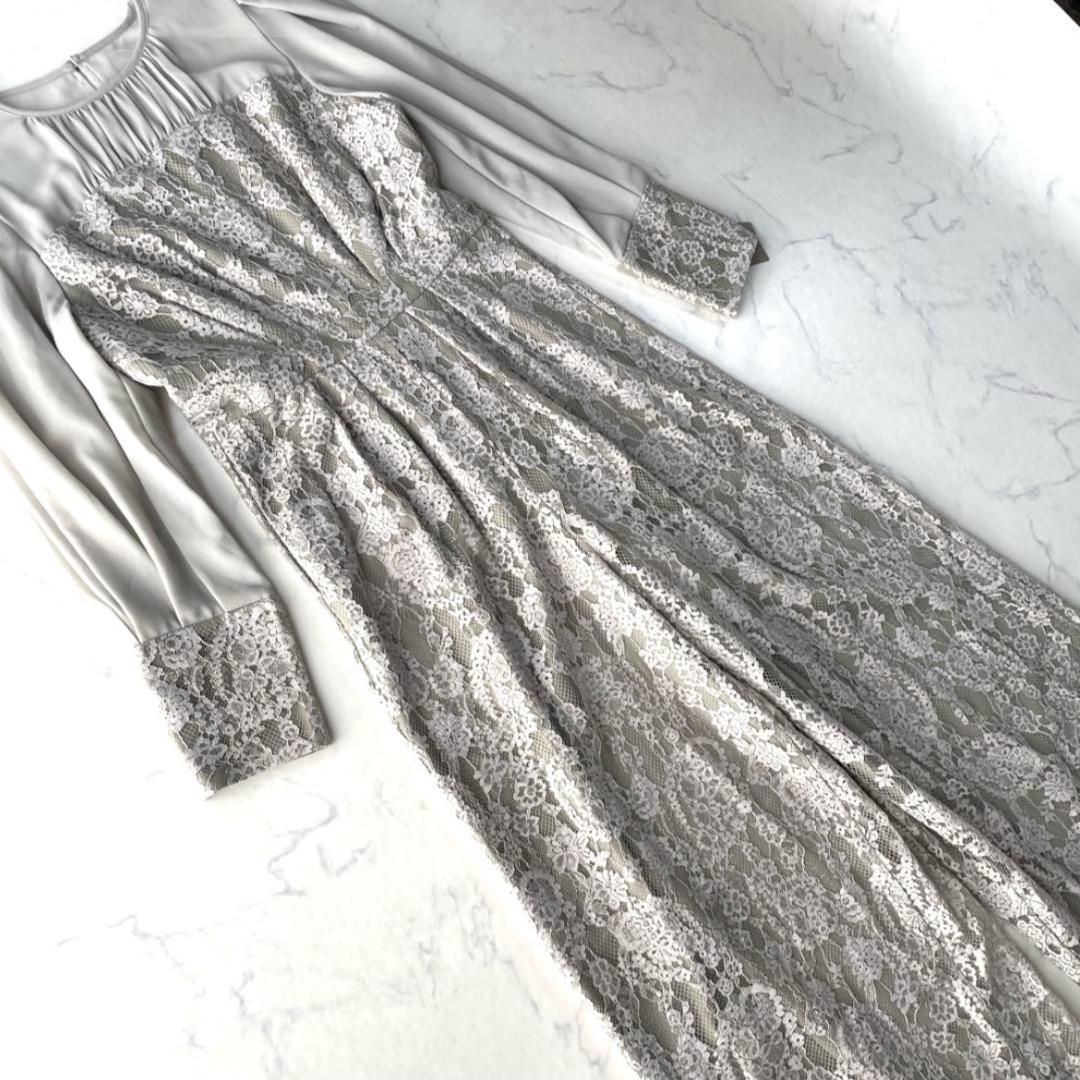 【新品】リルアー LERURE オールインワン パンツドレス グレージュ M