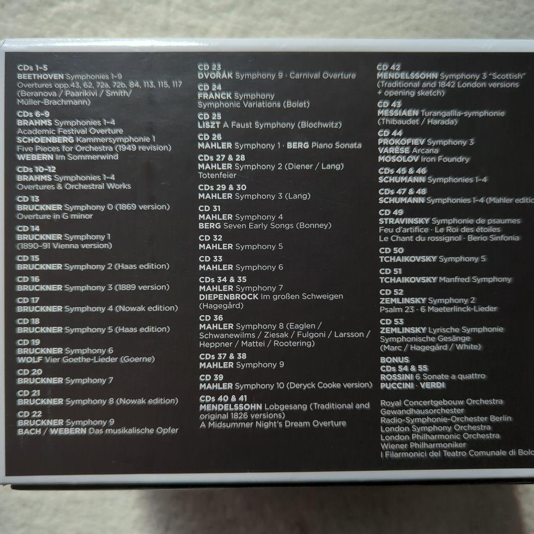 シャイー　シンフォニー　エディション　55CD　ベートーヴェン　マーラー