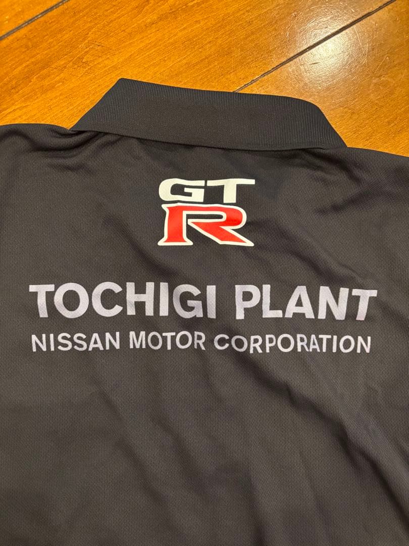 Nissan GT-R Tochigi Plant ポロシャツ 黒