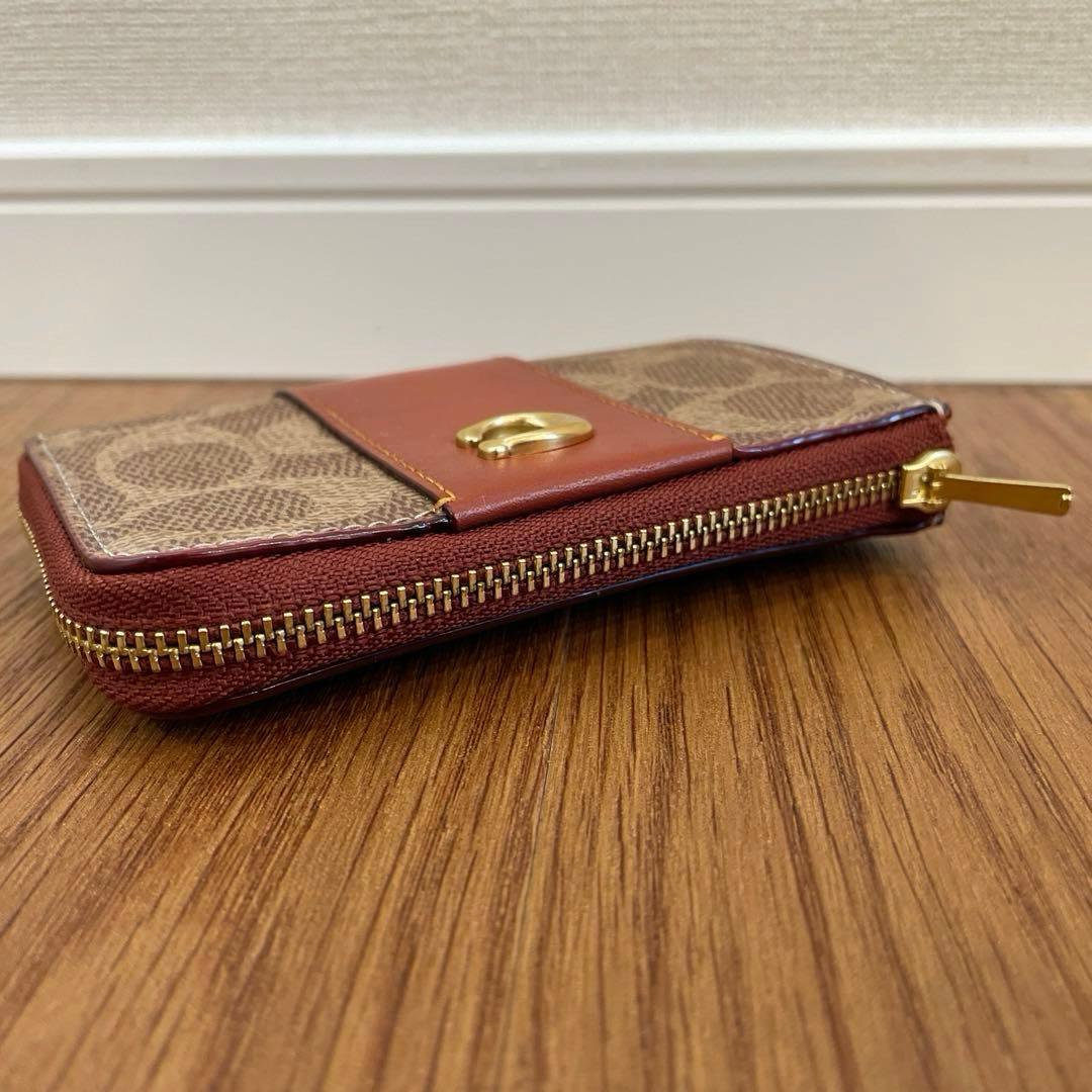 未使用品　COACH エッセンシャルLジップ キーケース シグネチャーキャンバス
