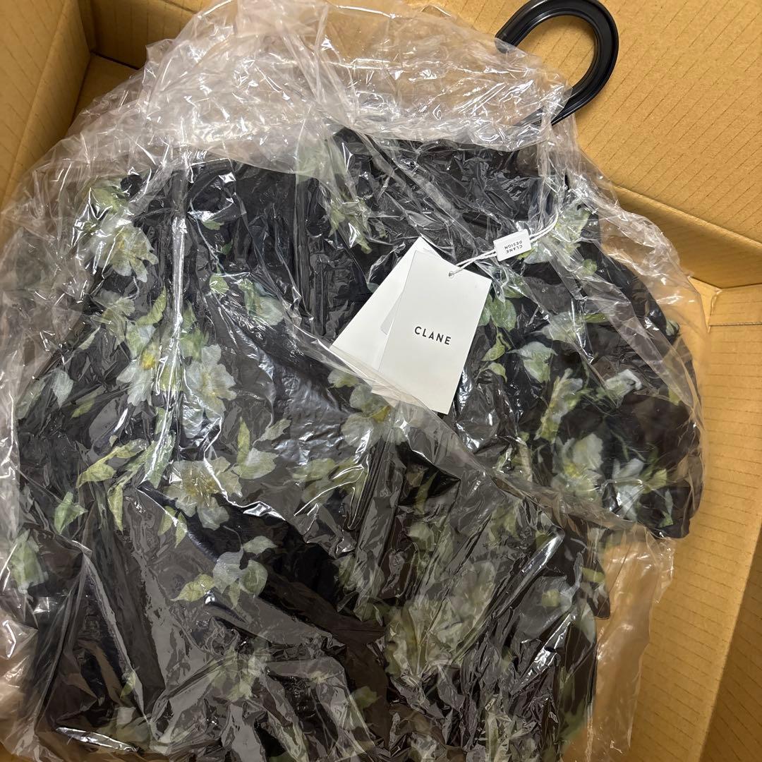 ワンピース SHEER FLOWER MINI PUFF ONEPIECE