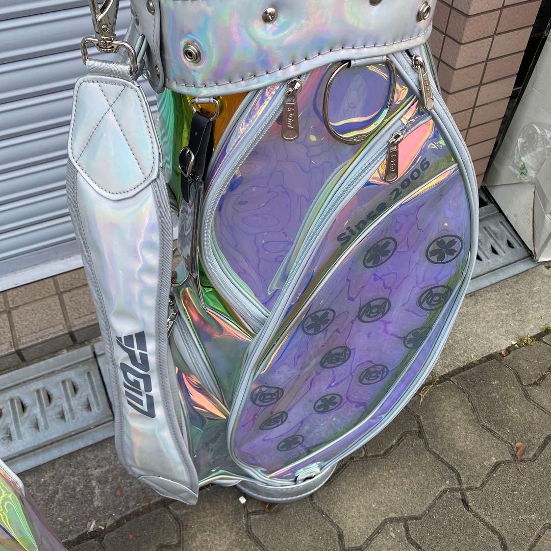 Mn様の専用ページ 新品未使用　虹色 透明ゴルフバッグ