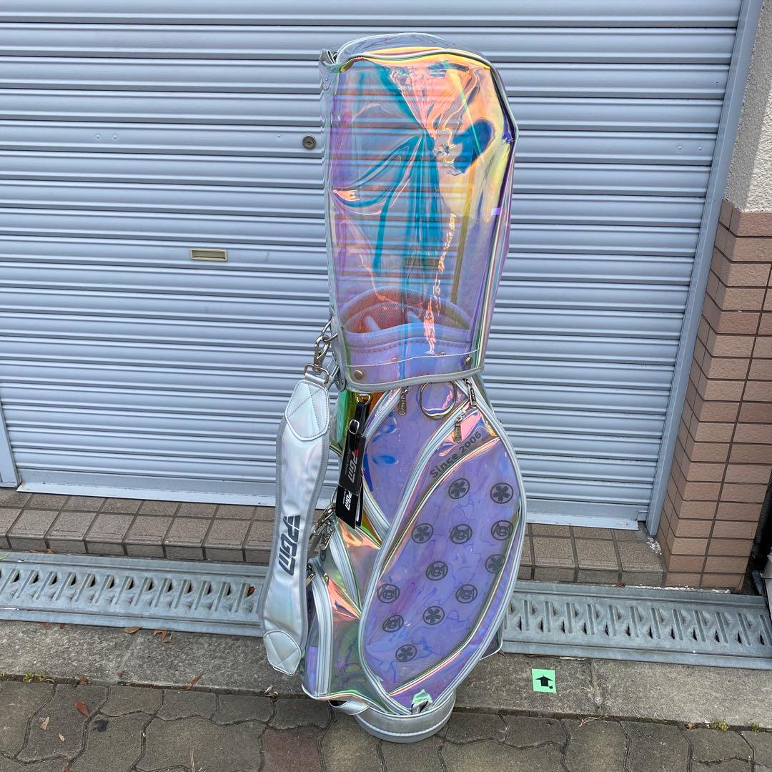 Mn様の専用ページ 新品未使用　虹色 透明ゴルフバッグ
